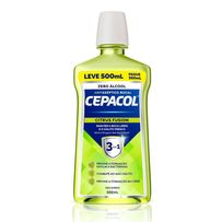 Enxaguante Bucal Cepacol 3 em 1 Citrus Fusion sem Álcool 500ml