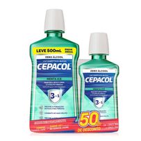 Enxaguante Bucal Cepacol 3em1 Menta Ice sem Álcool 750ml