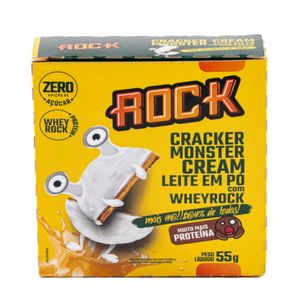 Cracker Monster Rock Cream Leite em Pó com Wheyrock 55g