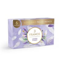 Sabonete em Barra Francis Lavanda e Âmbar 6 Unidades de 90g Cada