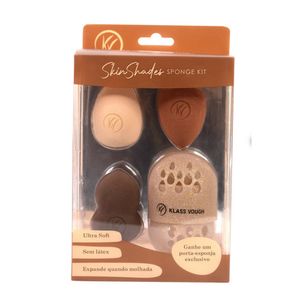 Esponja Klass Vough Skin Shades Trio de Esponjas + Porta Esponja 01 Unidade