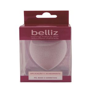 Esponja Belliz Make UP 360° Microfibra Chanfrada 1 Unidade