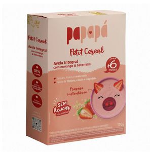Cereal Infantil Papapá Aveia Morango e Beterraba 170g