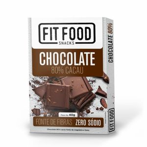 Chocolate 80% Cacau Fit Food 40g
