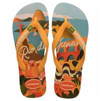 Sandálias Havaianas Postcard Amarelo Pop 41/42