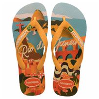 Sandálias Havaianas Postcard Amarelo Pop 43/44