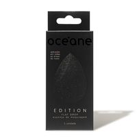 Esponja de Maquiagem Oceane Flat Drop Preta 1 Unidade