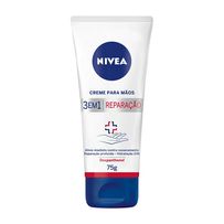 Creme Para as Mãos Nivea 3 em 1 Reparação com Dexpanthenol 75g