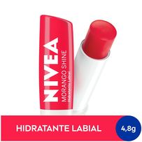 Hidratante Labial Nivea Morango Shine Hidratação Prolongada 4,8 g