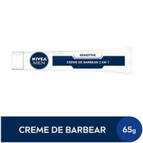 Creme De Barbear Nivea 2 Em 1  Men Sensitive 65g