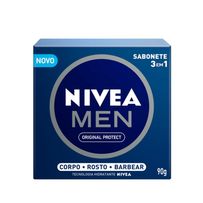 Sabonete Em Barra Nivea Men 3 Em 1 Original Protect 90g