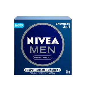 Sabonete Em Barra Nivea Men 3 Em 1 Original Protect 90g
