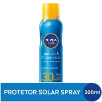 Protetor Solar Spray Nivea Sun Protect & Toque Seco Fps 30 200ml