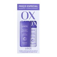 Kit OX Lisos Shampoo 375ml + Condicionador 170ml