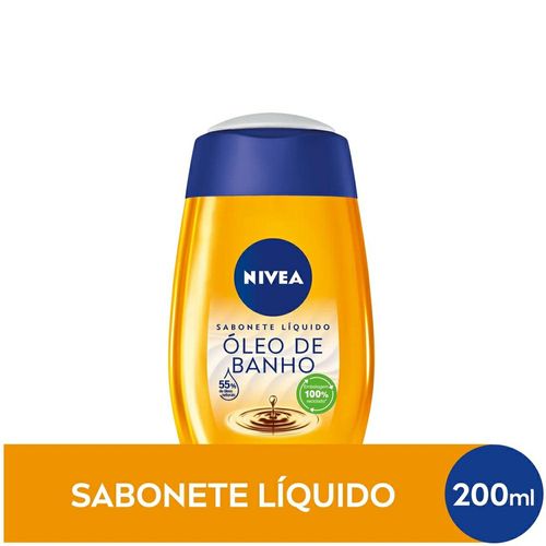 Sabonete Líquido Óleo De Banho Nivea Natural Oil 200ml