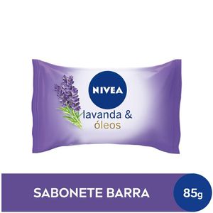 Sabonete Barra Nivea Com Hidratante Lavanda & Óleos 85g