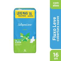Absorvente Externo Sempre Livre Adapt Cobertura Suave com Abas 16 Unidades