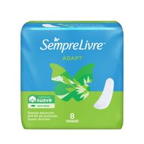 Absorvente Sempre Livre Adapt Suave Sem Abas 8 Unidades
