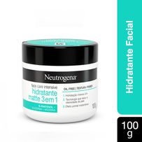 Hidratante Facial Neutrogena Face Care Intensive Matte 3 em 1  100g