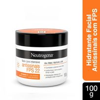 Creme Facial Neutrogena Face Care Intensive Antissinais FPS 22 100g