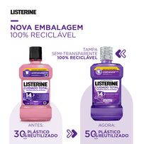 Enxaguante Bucal Listerine Cuidado Total Refrescância Intensa Menta 500ml