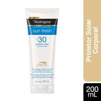 Protetor Solar Corporal Neutrogena Sun Fresh Fps30 200ml