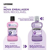 Enxaguante Bucal Listerine Cuidado Total 14 Benefícios em 1 Sem Álcool 250ml