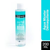 Água Micelar Neutrogena Purified Skin Demaquilante 200ml
