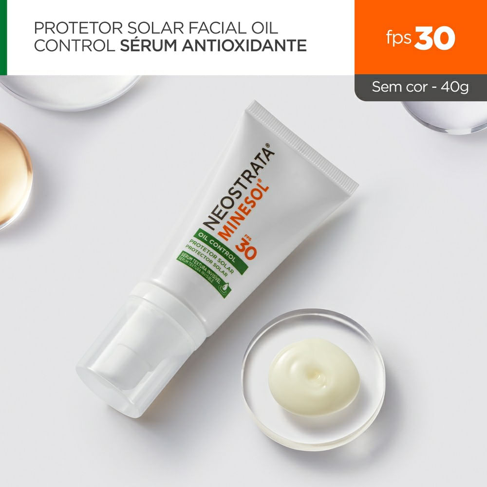 Protetor Solar Facial Neostrata Minesol Oil Control Sérum FPS 30 40g -  Drogaria Venancio