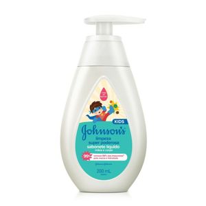 Sabonete Liquido Johnsons Baby Limpeza Super Poderosa 200ml
