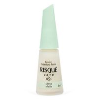 Base e Cobertura Fosca Risqué Care Efeito Matte 8ml