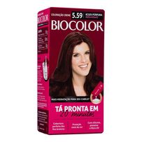 Tinta de Cabelo Biocolor Mini Kit Acaju Púrpura Deslumbrante 5.59