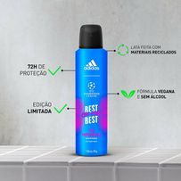 Desodorante Aerossol Antitranspirante Adidas Masculino Best Of The Best UEFA 150ml
