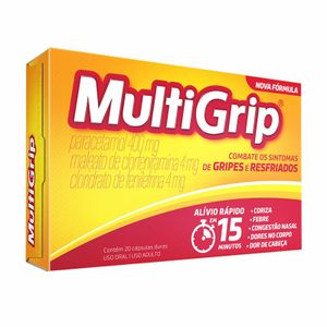 Multigrip Antigripal Multilab 20 Cápsulas