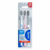 Escova Dental Sanifill Whitening Cerdas Maciais Cores Sortidas 3 Unidades