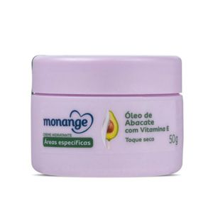 Creme Hidratante Para Áreas Específicas Monange Óleo De Abacate Com Vitamina E 50g