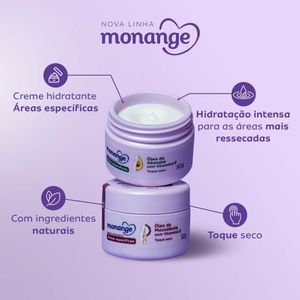 Creme Hidratante Para Áreas Específicas Monange Óleo De Abacate Com Vitamina E 50g