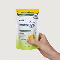 Sabonete Líquido Monange Detox Capim-Limão E Gengibre Refil 200ml
