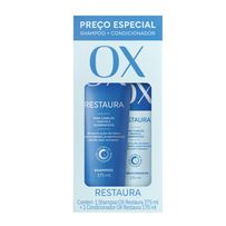 Kit OX Restaura Shampoo 375ml + Condicionador 170ml
