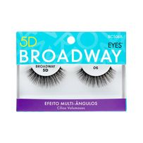 Cílios Postiços Kiss New York Broadway 5D Eyes 06 BCS06B 1 Par