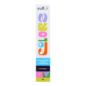 Máscara de Cílios e Sobrancelhas Vult Colors Colorida Azul Alegria 8g