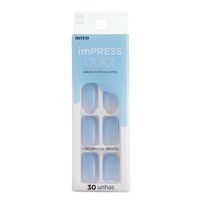 Unhas Autocolantes Kiss New York Impress Color Média New Wave 30 Unidades