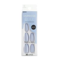 Unhas Autocolantes Kiss New York Impress Color Bailarina Cloudless 30 Unidades