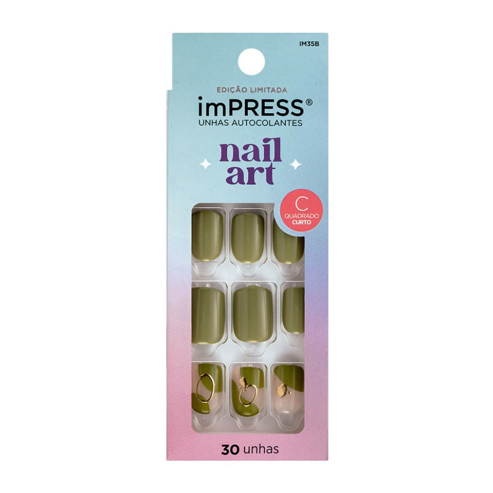 Unhas Autocolantes Kiss New York Impress Nail Art Before Sunrise 30 Unidades