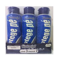 Talco Brotoejol Protege Pé Tradicional 3 Unidades 150g