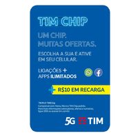 Chip Tim Plano Naked 4g Com Recarga
