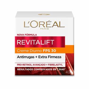 Creme Hidratante Facial Anti-idade L'Oréal Paris Revitalift Pro-Retinol Diurno FPS30 49g