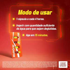Multigrip Antigripal Multilab 4 Cápsulas