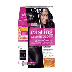Tintura Loreal Casting Creme Gloss 100 - Preto noite