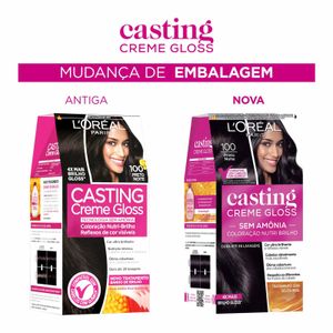 Tintura Loreal Casting Creme Gloss 100 - Preto noite